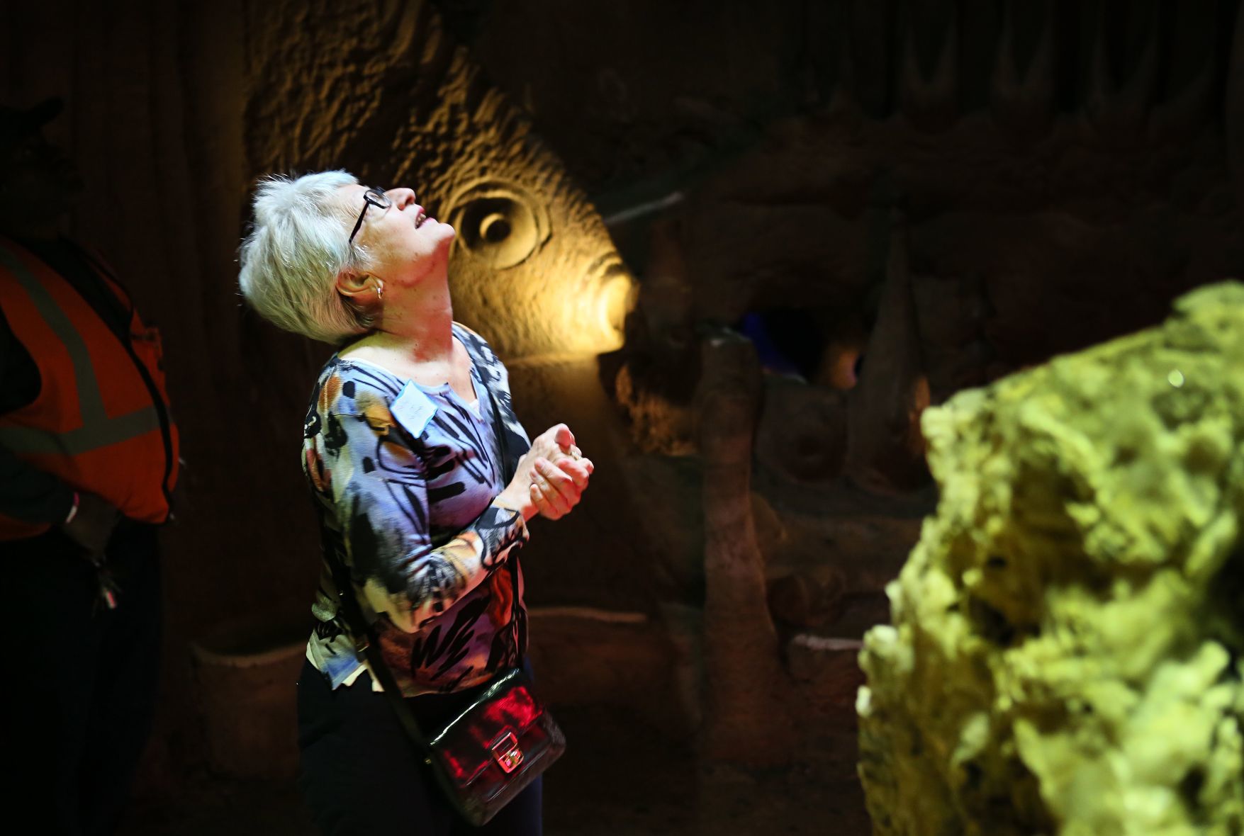 Exploring a cave at City Museum
